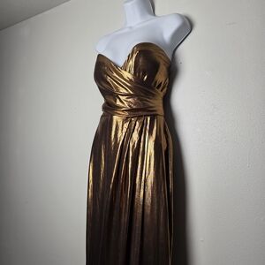 Fashion Nova Bronze Luxury Dress